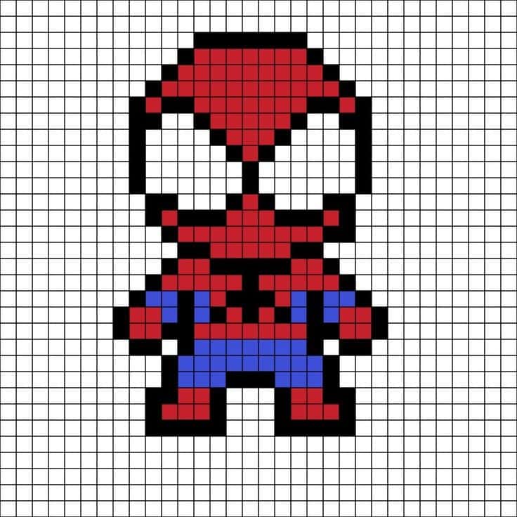 Spiderman pixelisé