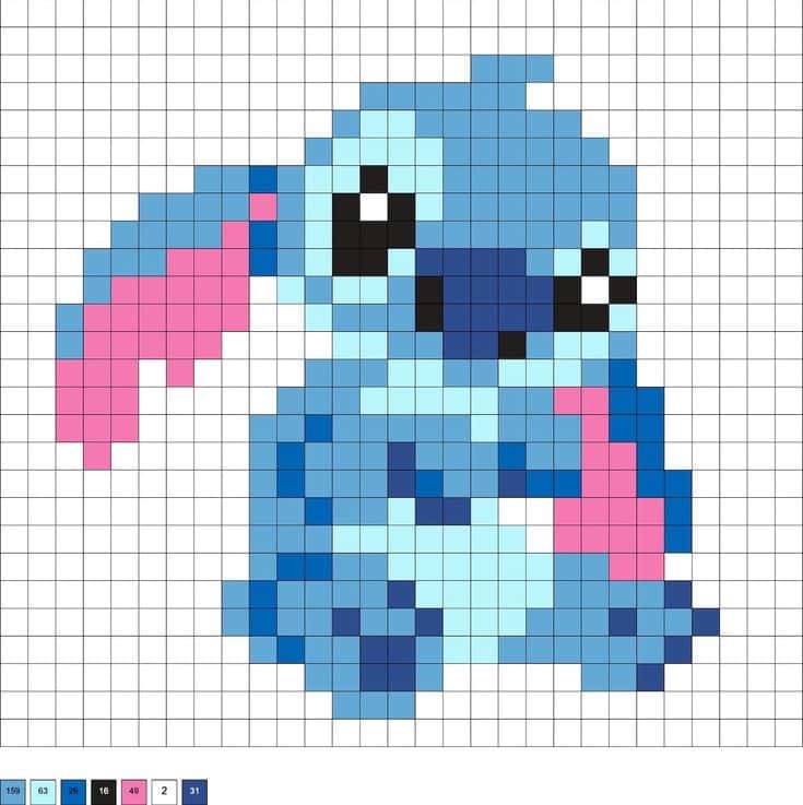 Stitch bleu