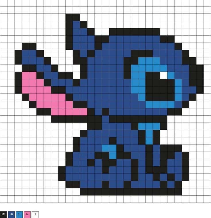 Stitch bleu