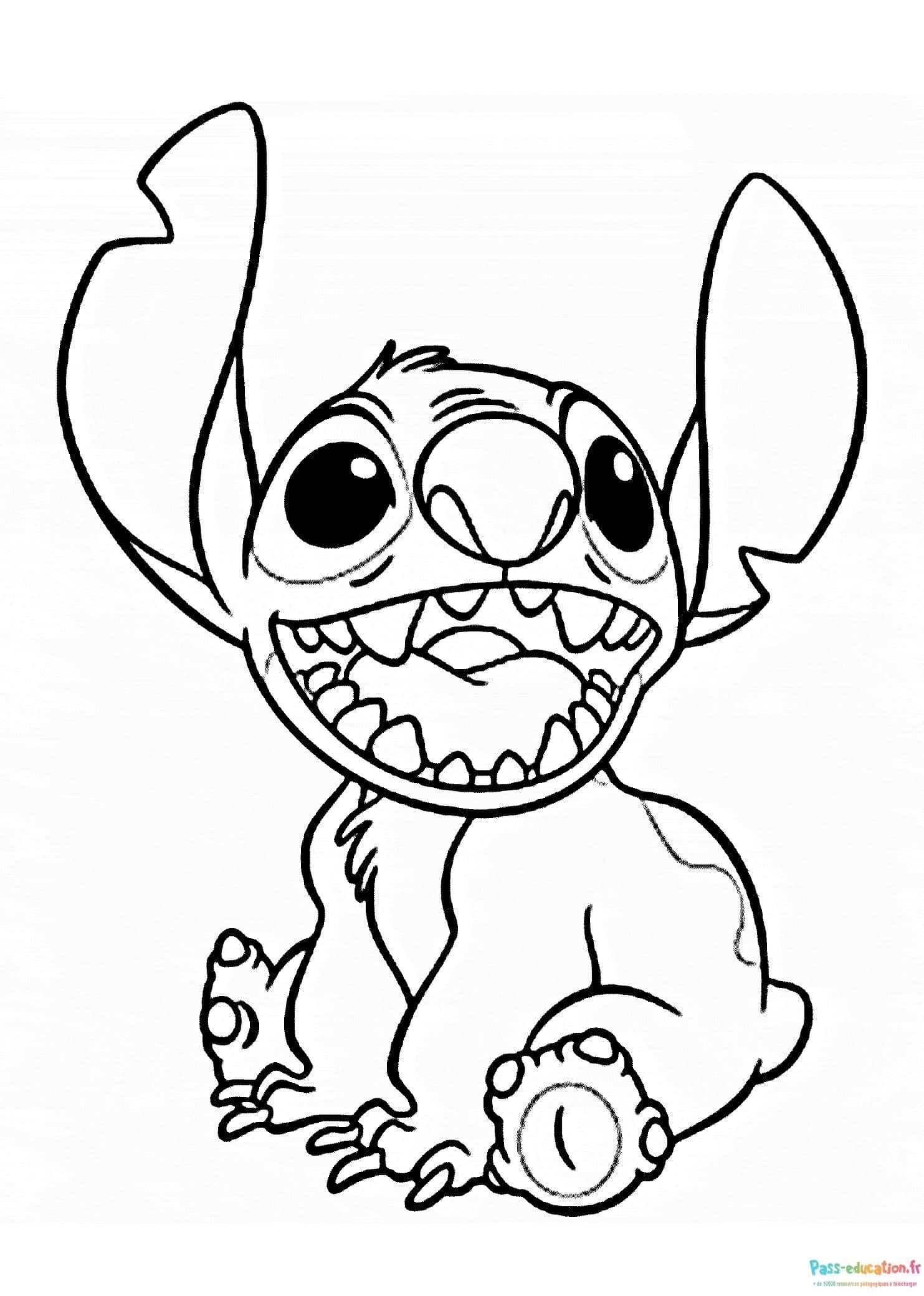 Stitch souriant