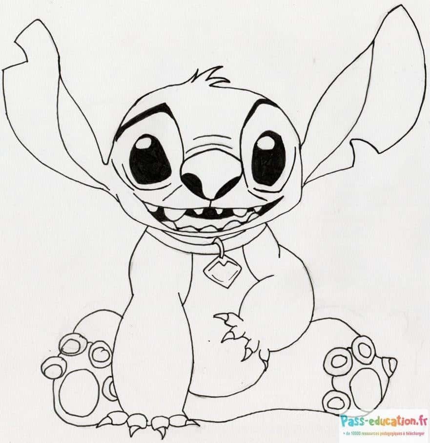 Stitch souriant