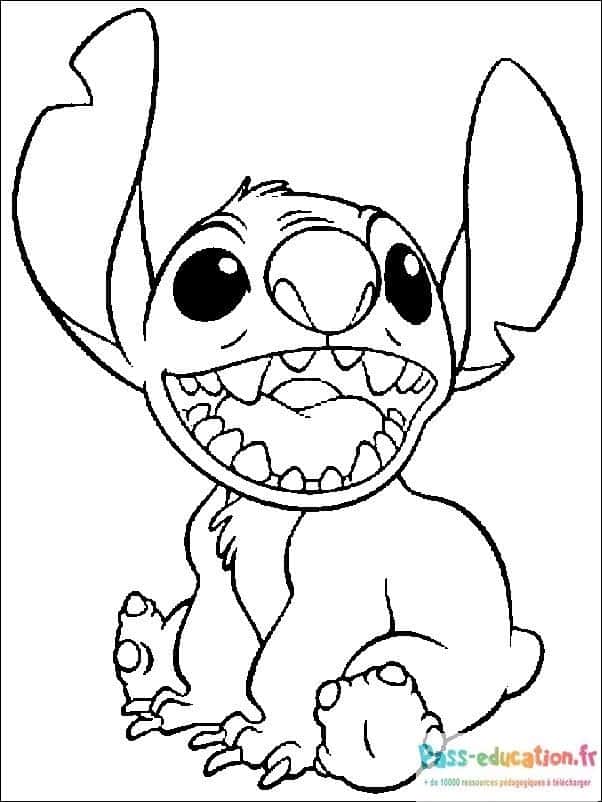 Stitch souriant