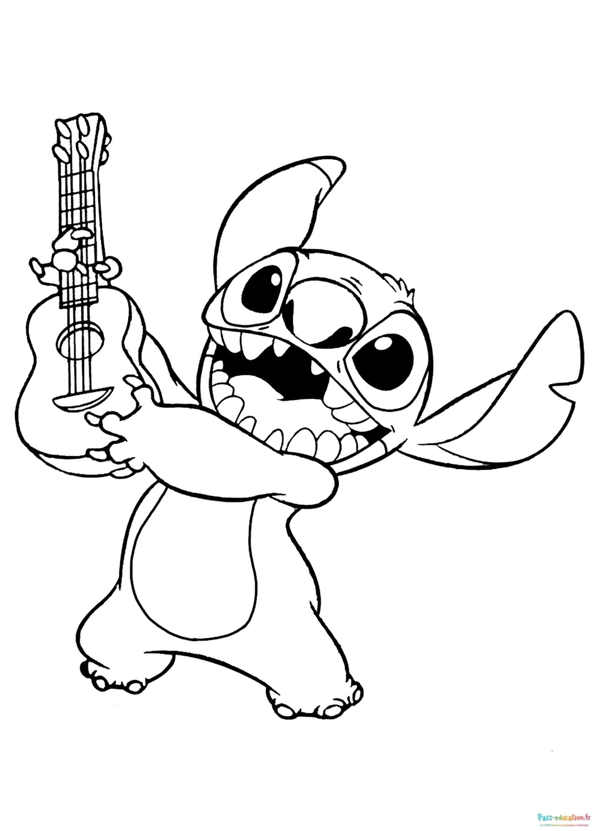 Stitch musicien