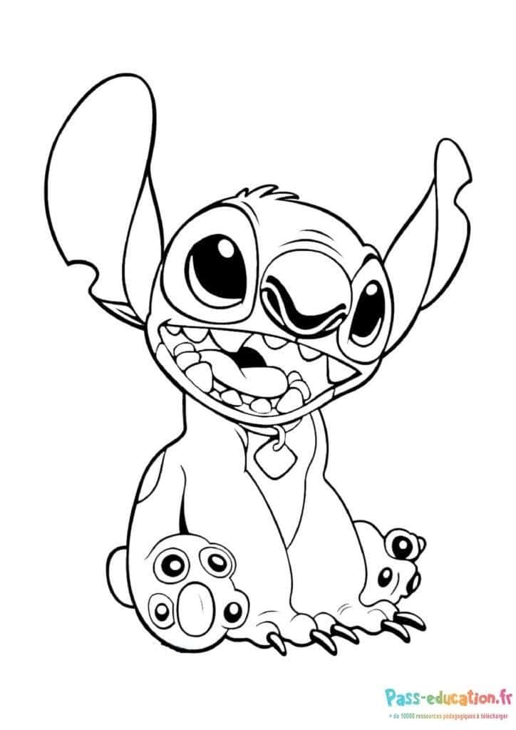 Stitch souriant