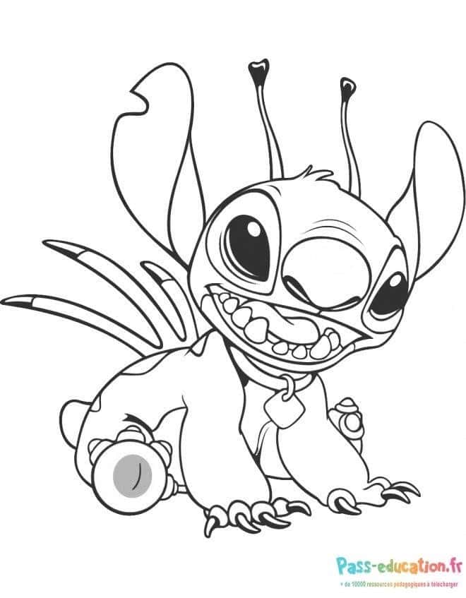 Stitch souriant