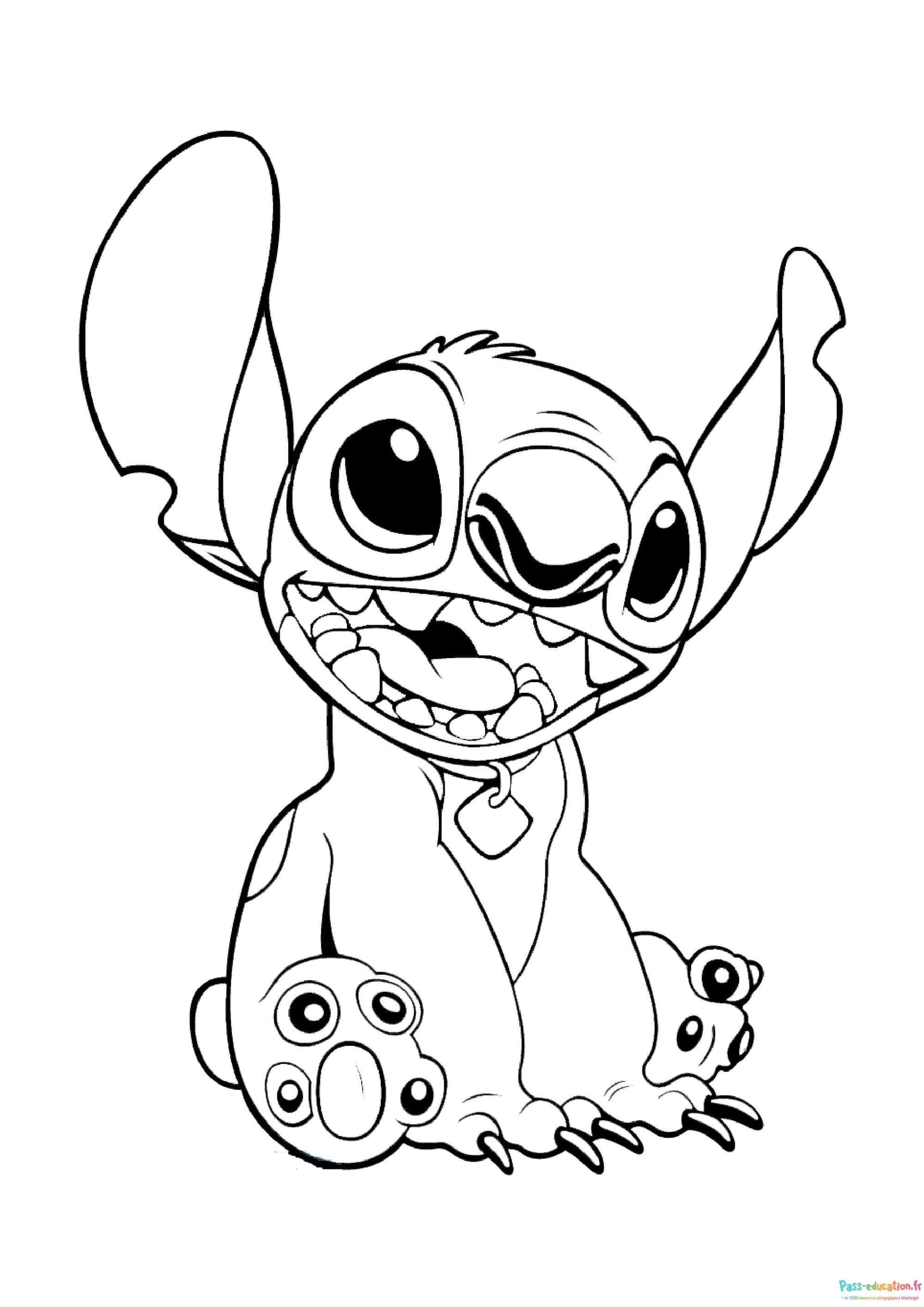 Stitch souriant