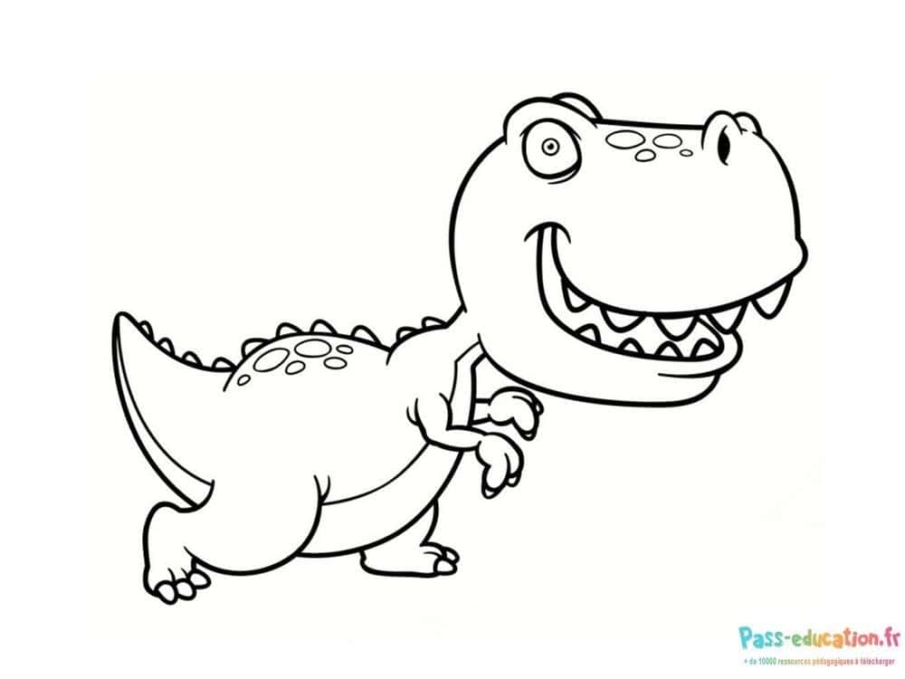 T-Rex souriant