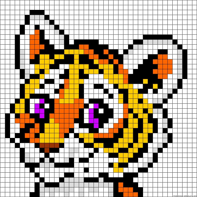 Tigre pixelisé