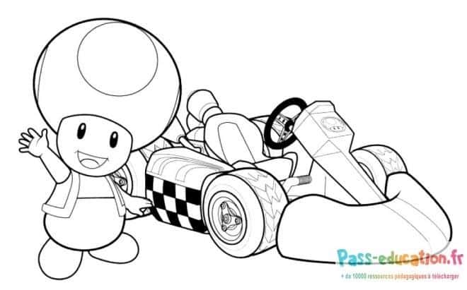 Toad en kart