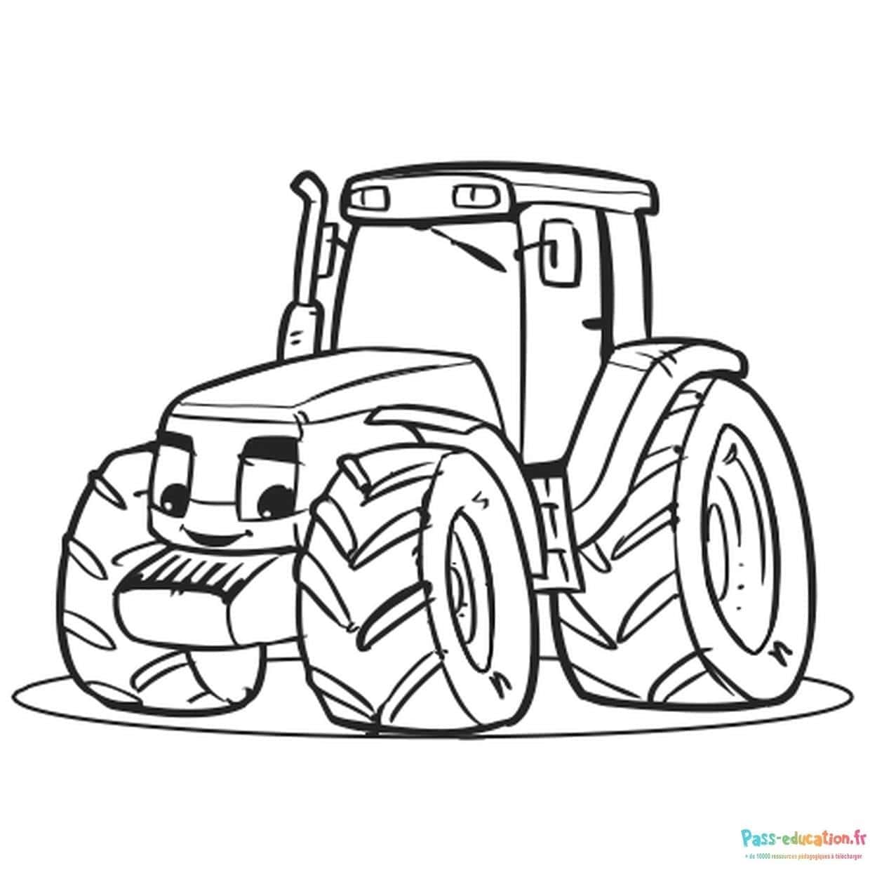 Tracteur souriant