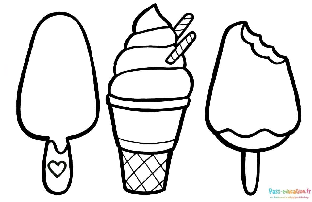 Glace variée