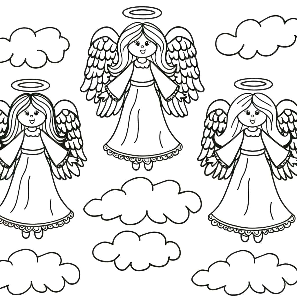 Anges dans les nuages