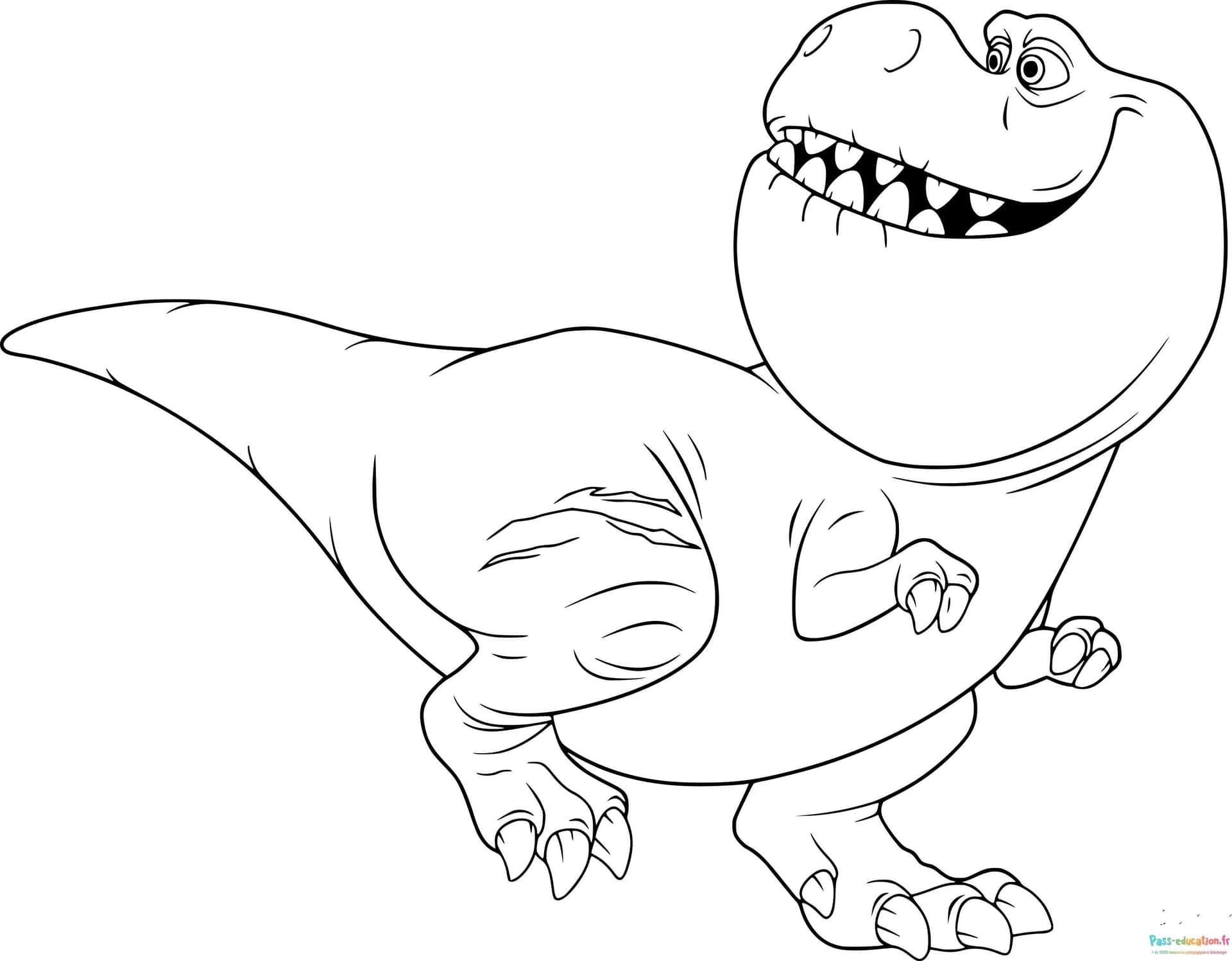 Tyrannosaure souriant