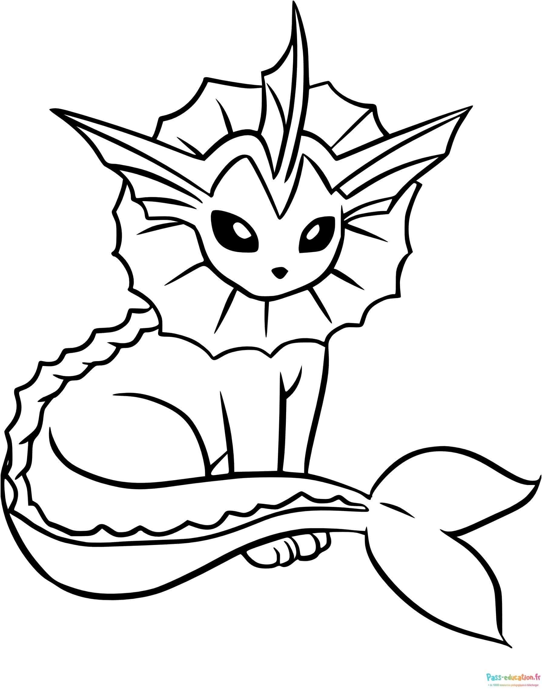 Dessin Vaporeon