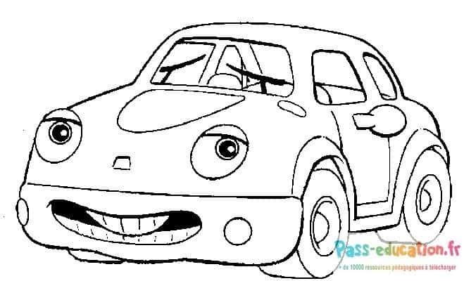 Voiture souriante